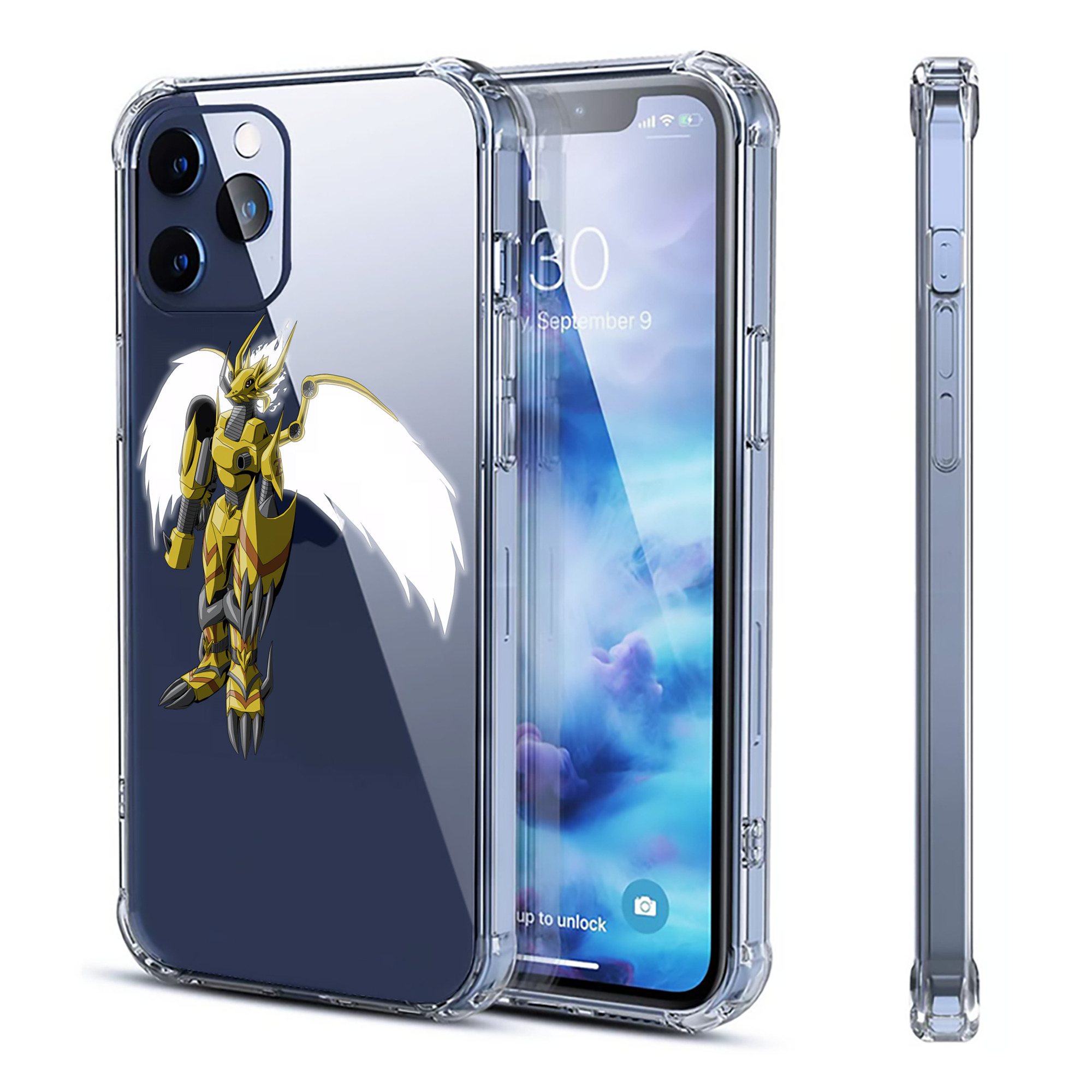 （画像用） Digimon デジタルモンスター/デジモン 【iPhone 12シリーズ対応】透明スマホケース（クリアソフトケース）